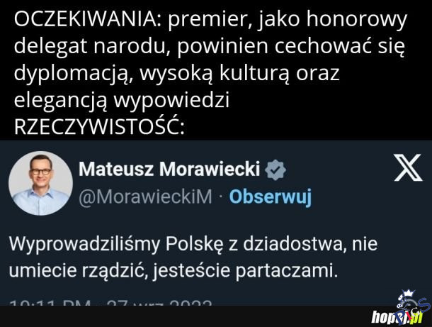 Wysublimowany niczym cham