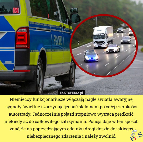 A polska policja eskortuje w tym czasie jakiegoś ważniaka i udeża w Seicento