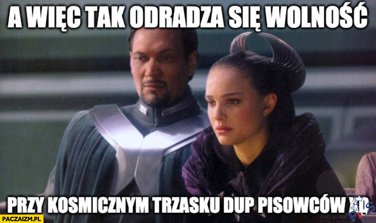 A więc tak odradza się wolność