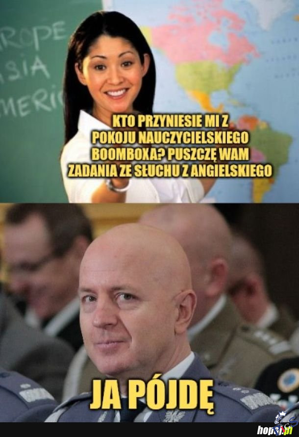 Chętnie pójdzie po boomboxa