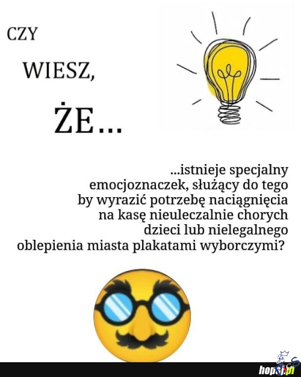 Czy wiesz, że istnieje emotikon