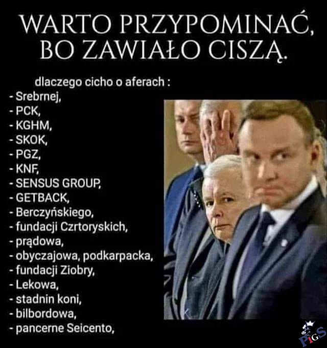 Dlaczego cicho o aferach?