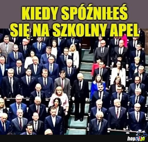 Kiedy spóźniłeś się na szkolny apel