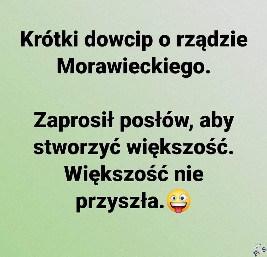 Krótki dowcip o rządzie Morawieckiego