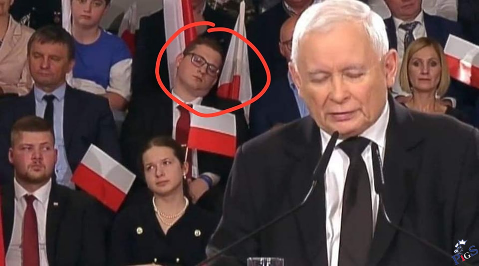 Płonne przemówienie Jarosława zwaliło patriotę z nóg
