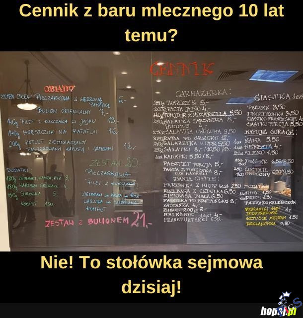 To samolot? To bar mleczny? Nie!