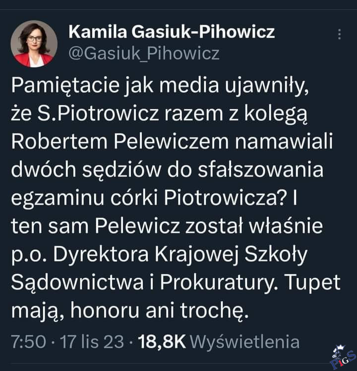 Tupet mają, honoru ani trochę.