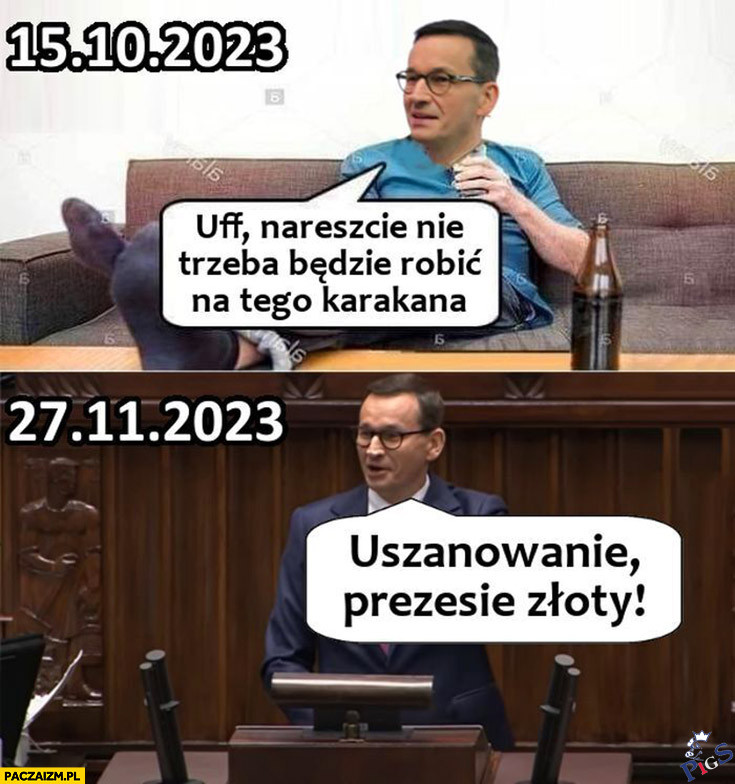 Uszanowanie prezesie złoty!