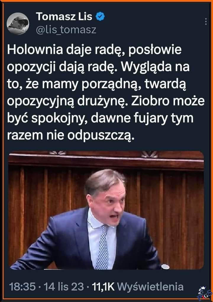 Ziobro może być spokojny