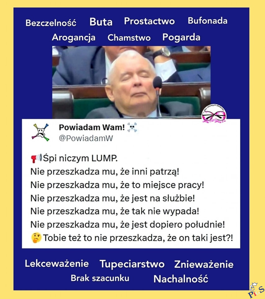 Śpi niczym lump