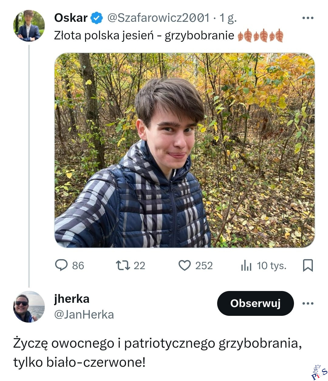 Życzymy owocnego grzybobrania
