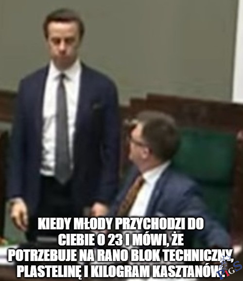 Blok techniczny i kilo kasztanów