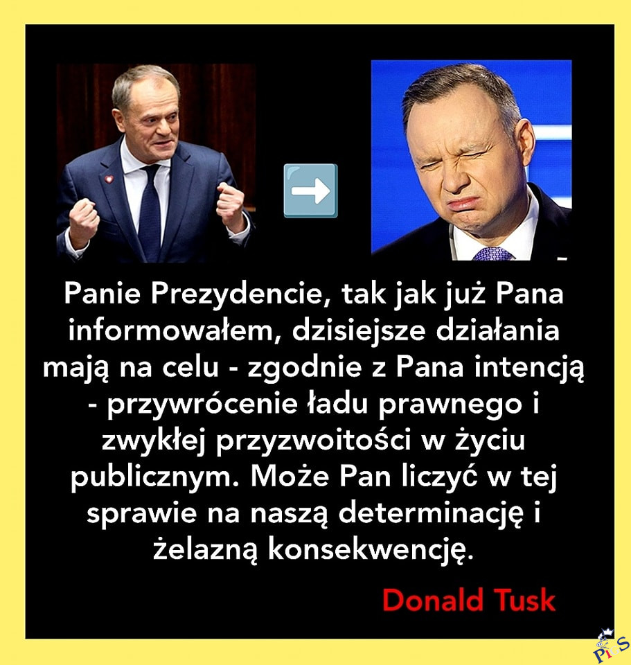 Działam zgodnie z pana intencją