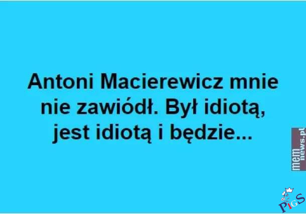 Macierewicz nie zawodzi