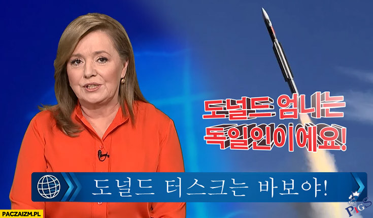 O rakiecie w koreańskiej telewizji