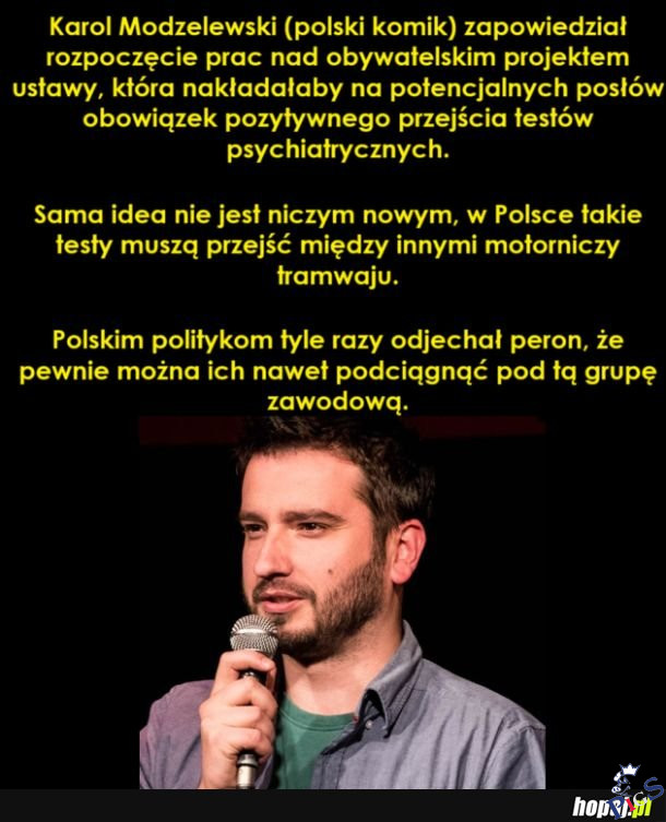 Polityk jest jak motorniczy, któremu uciekł peron
