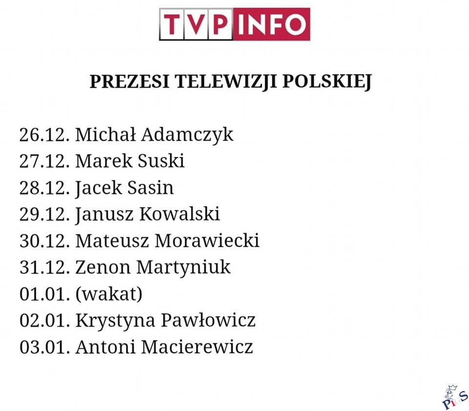 Prezesi polskiej telewizji