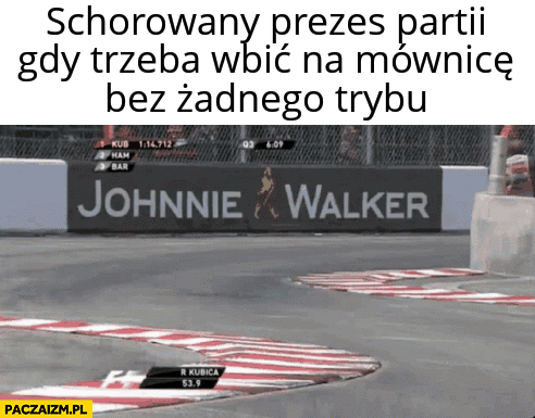 Schorowany prezes partii