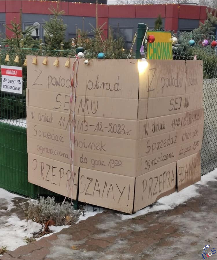 Z powodu obrad sejmu