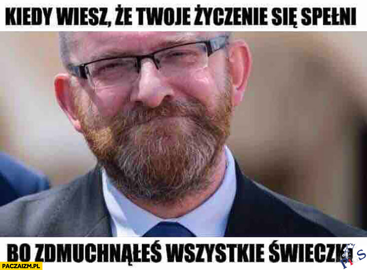 Zdmuchnął wszystkie świeczki