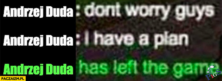 I have a plan