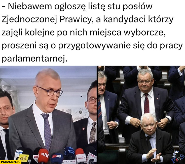 I tak będę was wywoływał po stu