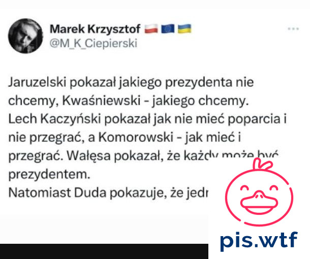 Każdy może zostać prezydentem