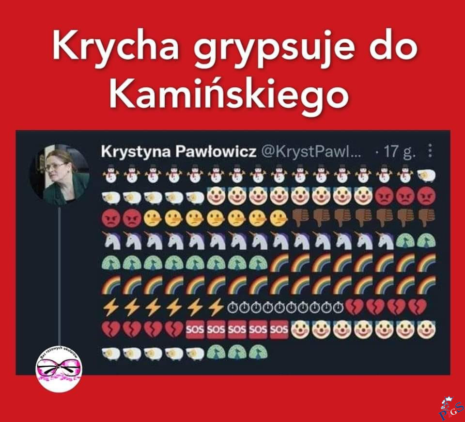 Krycha grypsuje do Kamińskiego