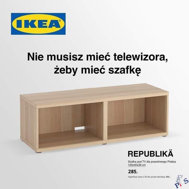 Nie musisz mieć teleziwora, żeby mieć szafkę REPUBLIKÄ