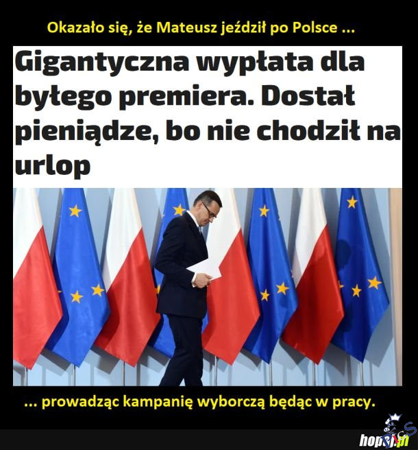 Taki był zapracowany