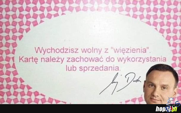 Wychodzisz wolny z więzienia
