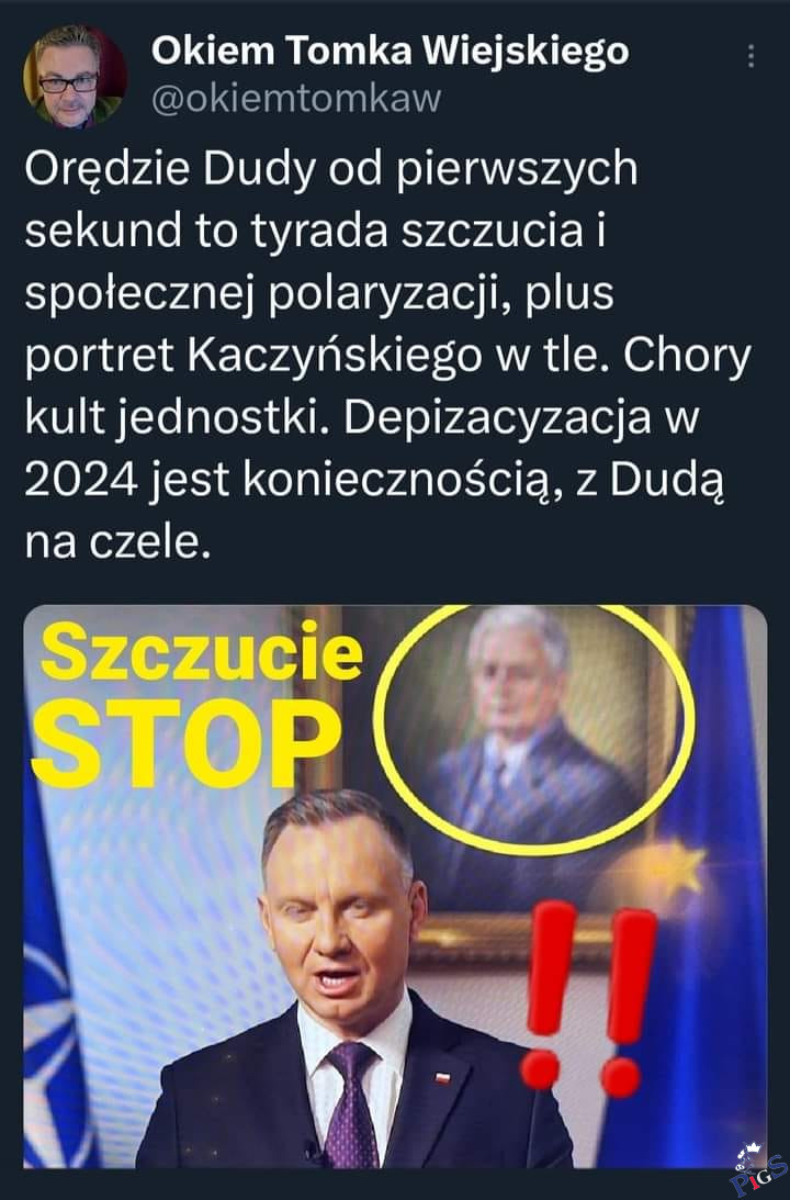 Z tym portretem Kaczyńskiego to przegięcie