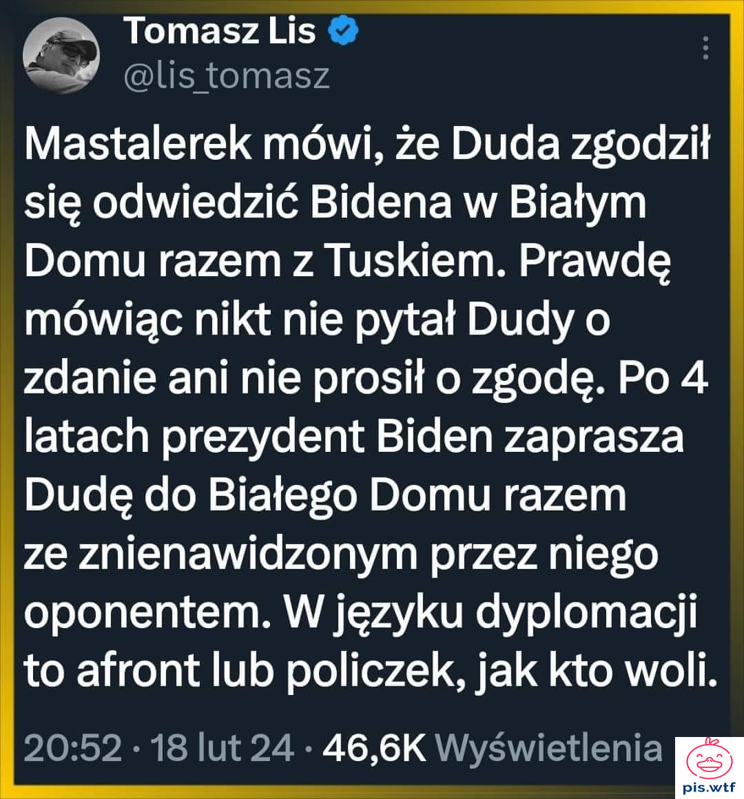 Afront, prościej mówiąc policzek