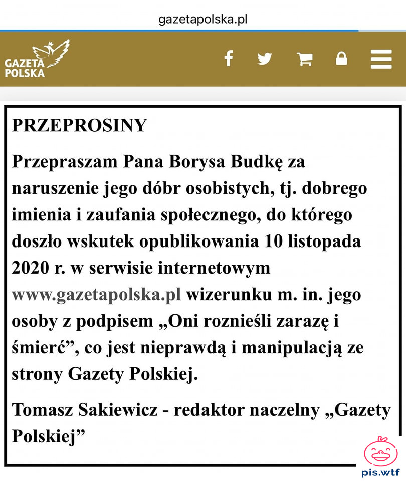 Ależ to ich musi boleć
