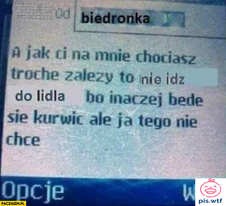 Biedronka tego nie chce