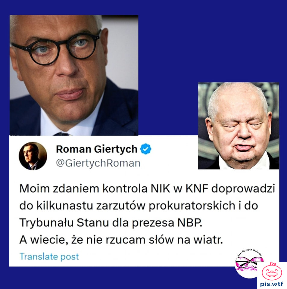 Czy te dwie laseczki Glapy pójdą z nim do pierdla?