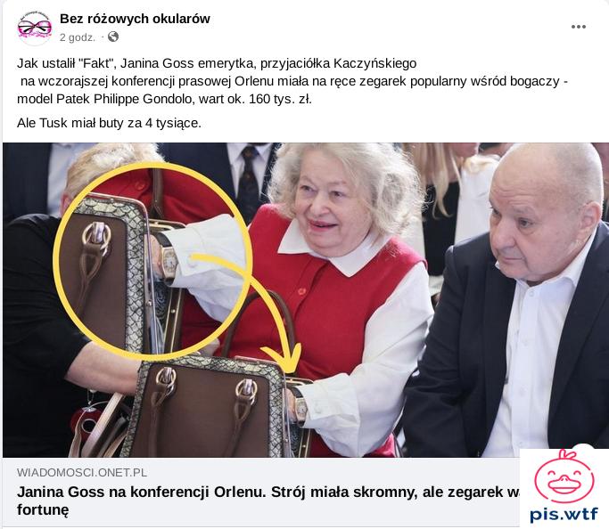 Jakim biednym trzeba być, żeby dowartociowywa się tak drogimi zegarkami?