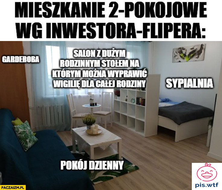 Mieszkanie według flipera