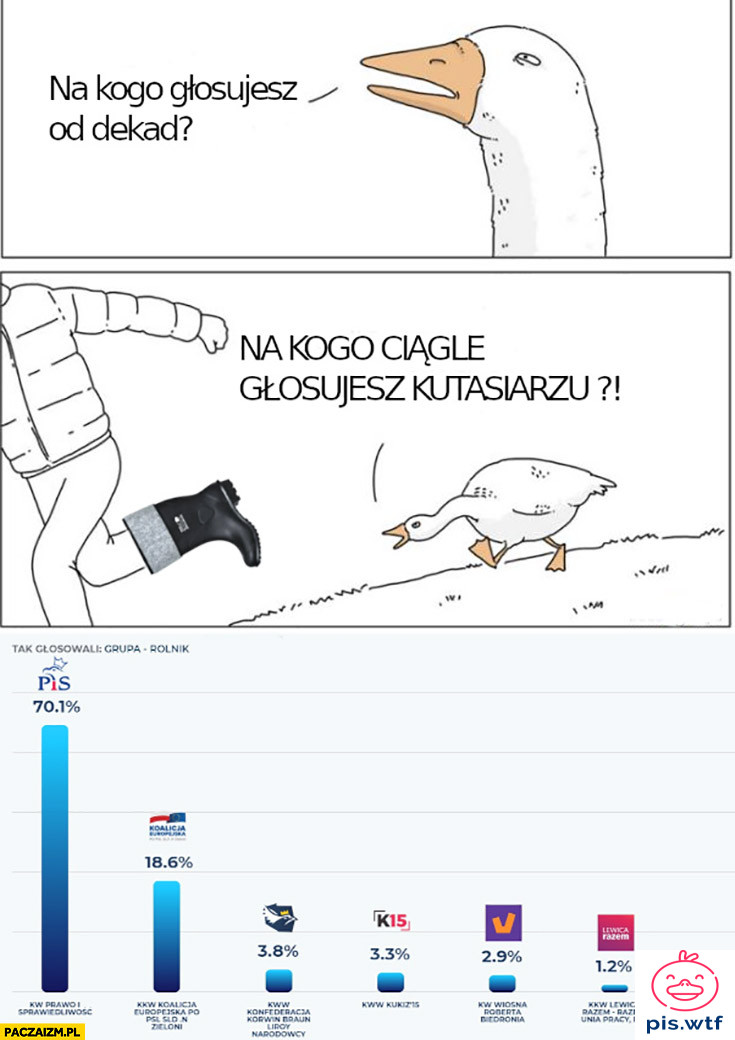 Na kogo głosowali rolnicy?