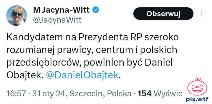 Nowy kandydat na Prezydenta RP