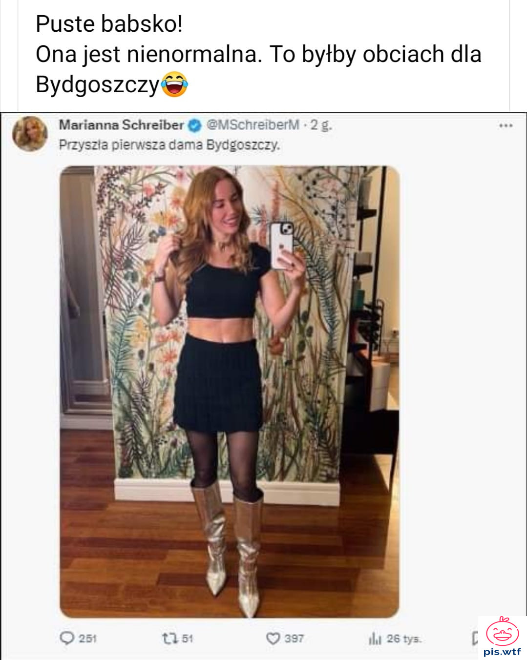 Okazuje się, że Bydgoszcz da się jeszcze bardziej ośmieszyć