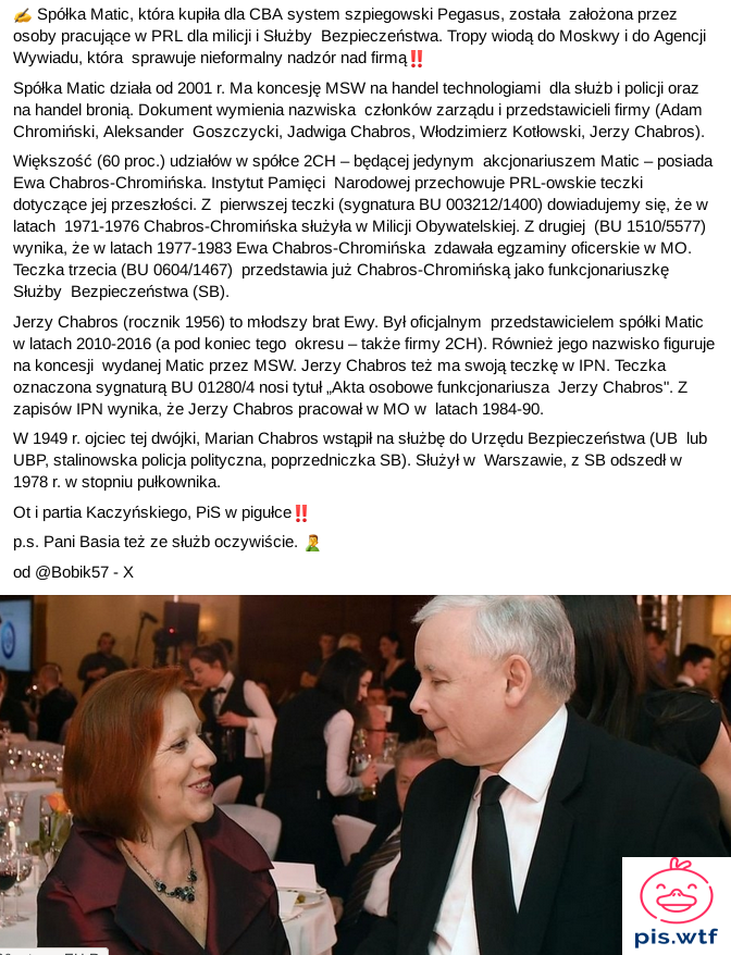 Ot i partia Kaczyńskiego, PiS w pigułce