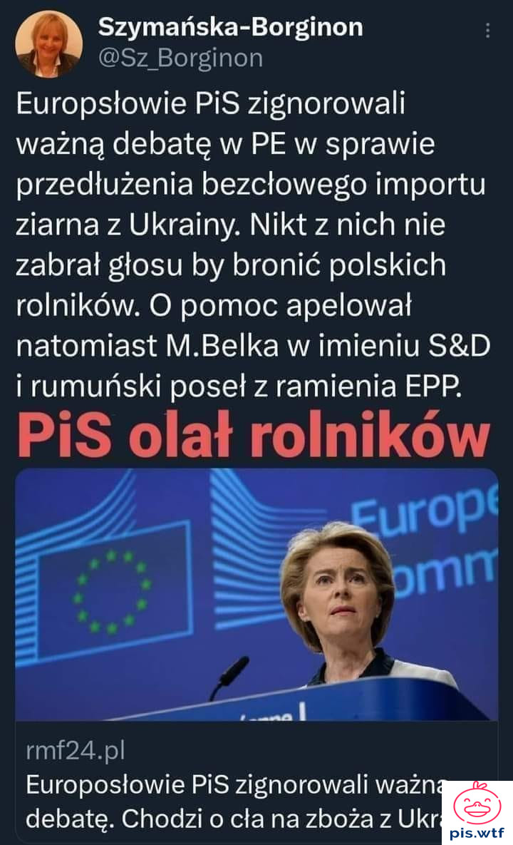PiS olał rolników