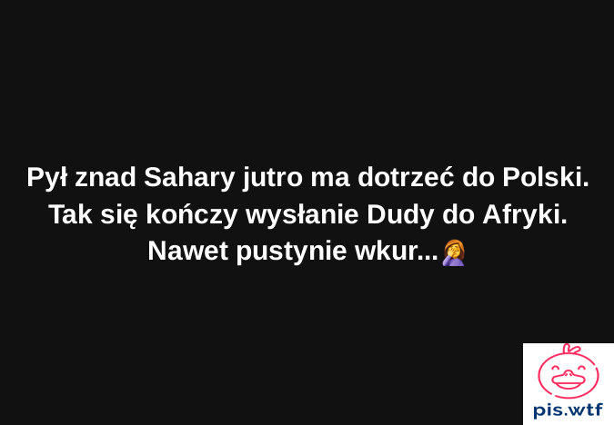 Tak się kończy wysyłanie Dudy