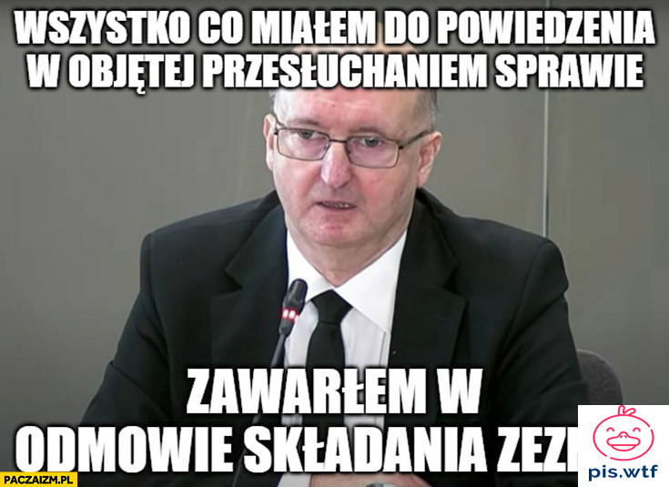 Wszystko, co miałem do powiedzenia