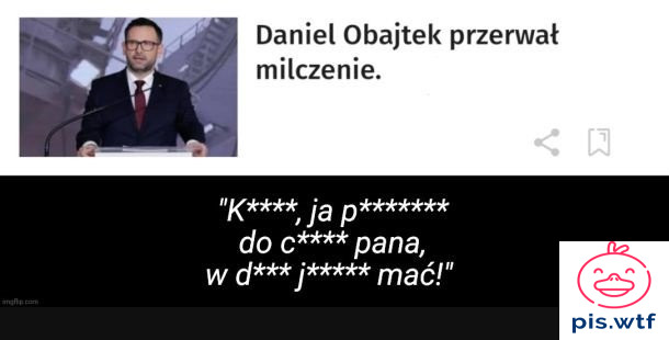 Daniel Obajtek przerwal milczenie