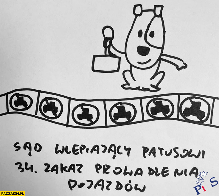Sąd wlepiający patusowi