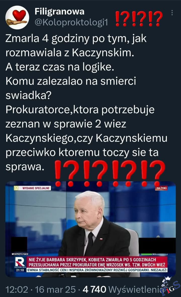 Ciekawe, że zadzwonił do niej po jej zeznaniach w prokuraturze i pewnie o tym w ogóle nie rozmawiali