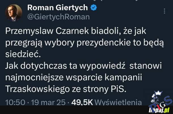 Czarnek raz prawdę powiedział