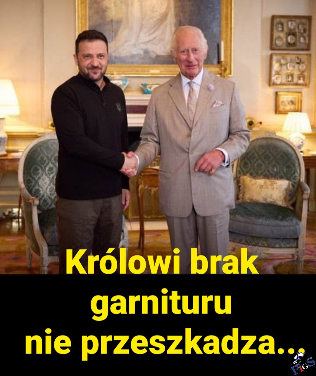 Królowi brak garnituru nie przeszkadza